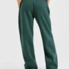 Klassieke, zachte oversized Joggingbroek met rechte pijpen