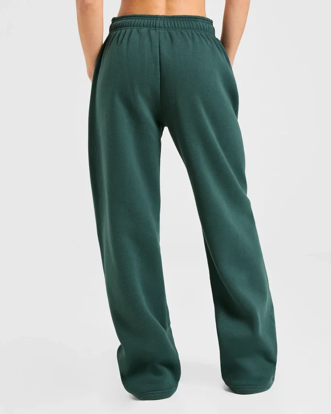 Klassieke, zachte oversized Joggingbroek met rechte pijpen