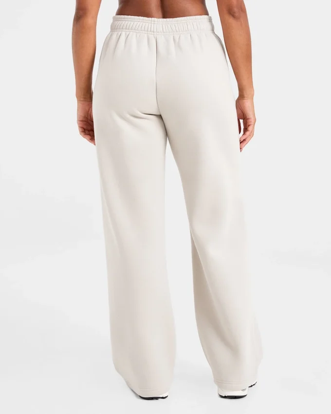 Klassieke, zachte oversized Joggingbroek met rechte pijpen