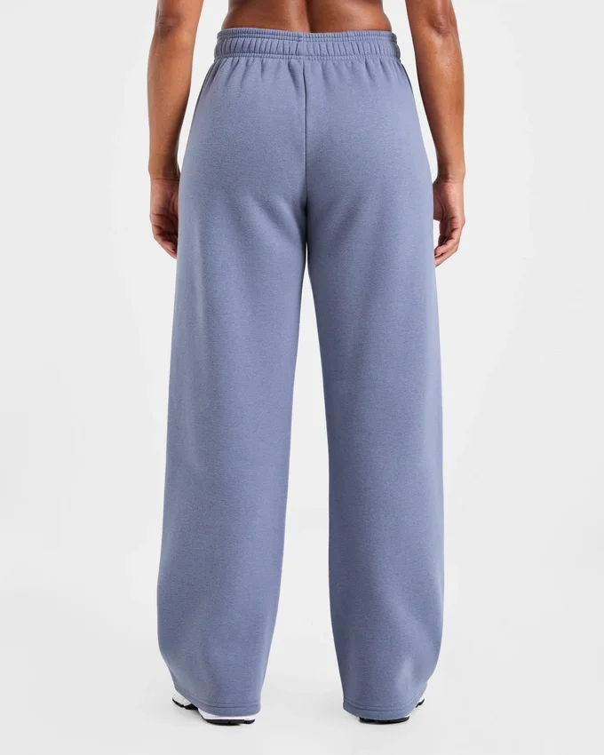 Klassieke, zachte oversized Joggingbroek met rechte pijpen