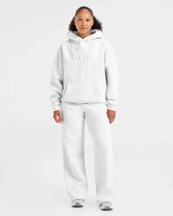Klassieke, zachte oversized Joggingbroek met rechte pijpen