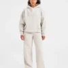 Klassieke, zachte oversized Joggingbroek met rechte pijpen