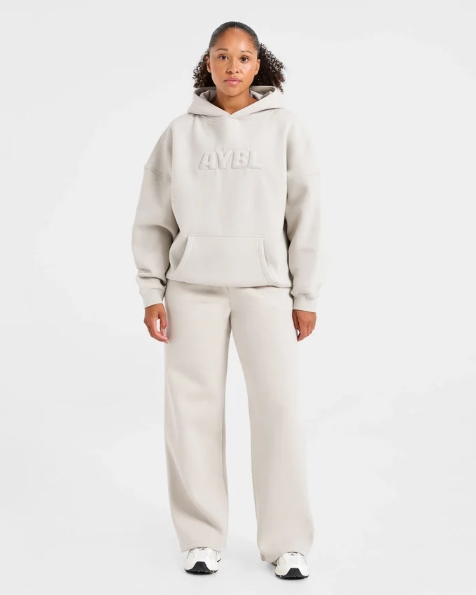 Klassieke, zachte oversized Joggingbroek met rechte pijpen