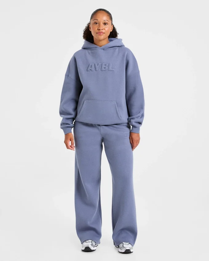 Klassieke, zachte oversized Joggingbroek met rechte pijpen
