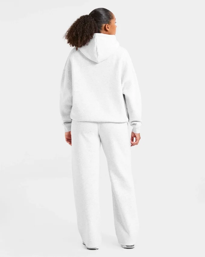 Klassieke, zachte oversized Joggingbroek met rechte pijpen