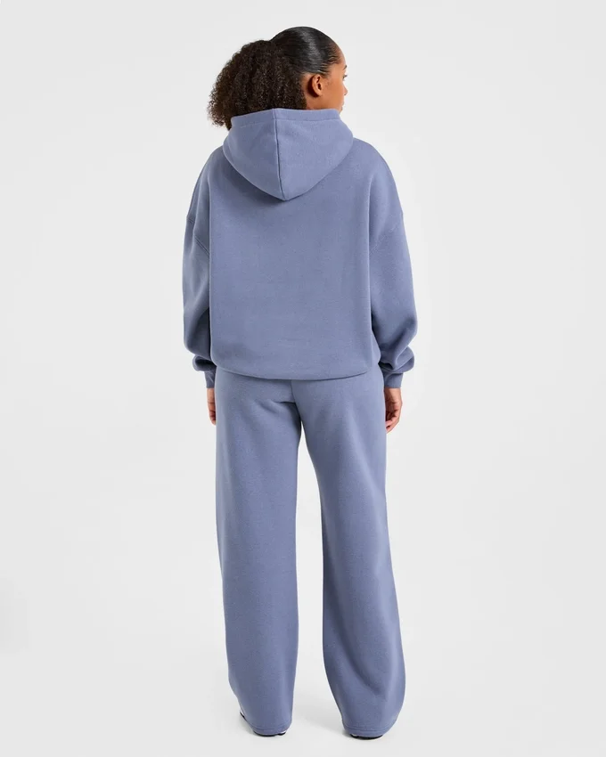 Klassieke, zachte oversized Joggingbroek met rechte pijpen