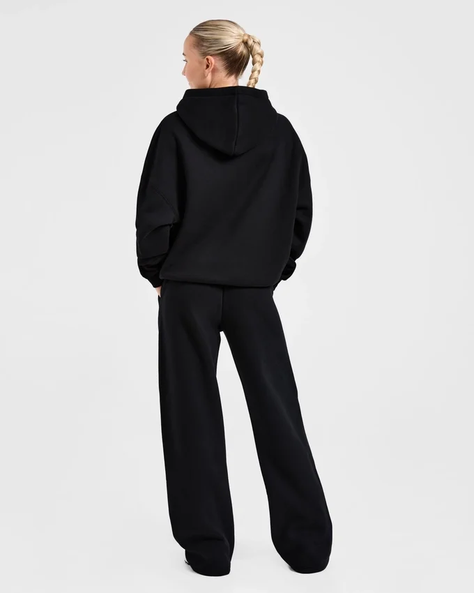 Klassieke, zachte oversized Joggingbroek met rechte pijpen