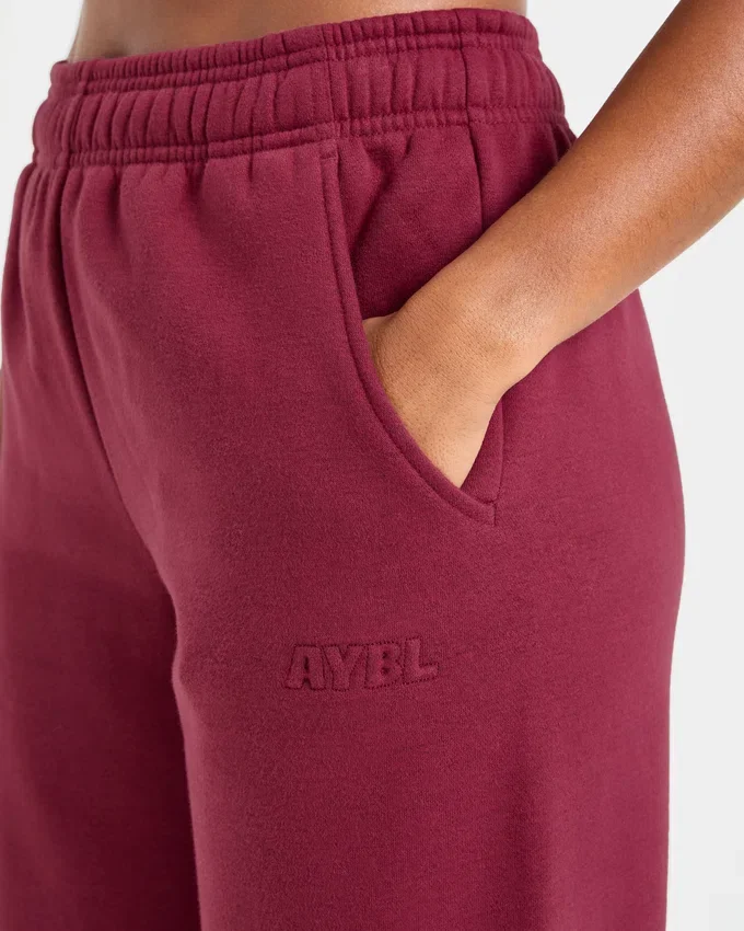 Klassieke, zachte oversized Joggingbroek met rechte pijpen