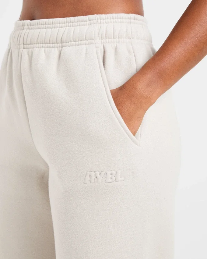 Klassieke, zachte oversized Joggingbroek met rechte pijpen