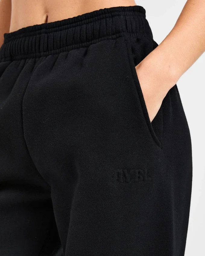 Klassieke, zachte oversized Joggingbroek met rechte pijpen