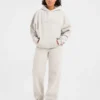 Klassieke, zachte oversized Joggingbroek met rechte pijpen