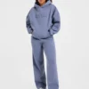 Klassieke, zachte oversized Joggingbroek met rechte pijpen