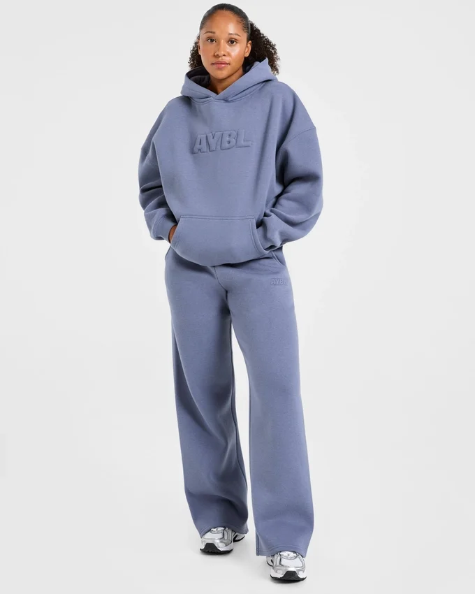 Klassieke, zachte oversized Joggingbroek met rechte pijpen