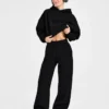 Klassieke, zachte oversized Joggingbroek met rechte pijpen