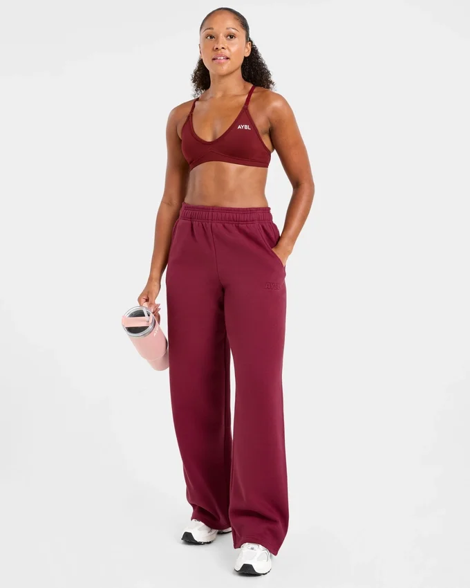 Klassieke, zachte oversized Joggingbroek met rechte pijpen