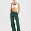 Klassieke, zachte oversized Joggingbroek met rechte pijpen