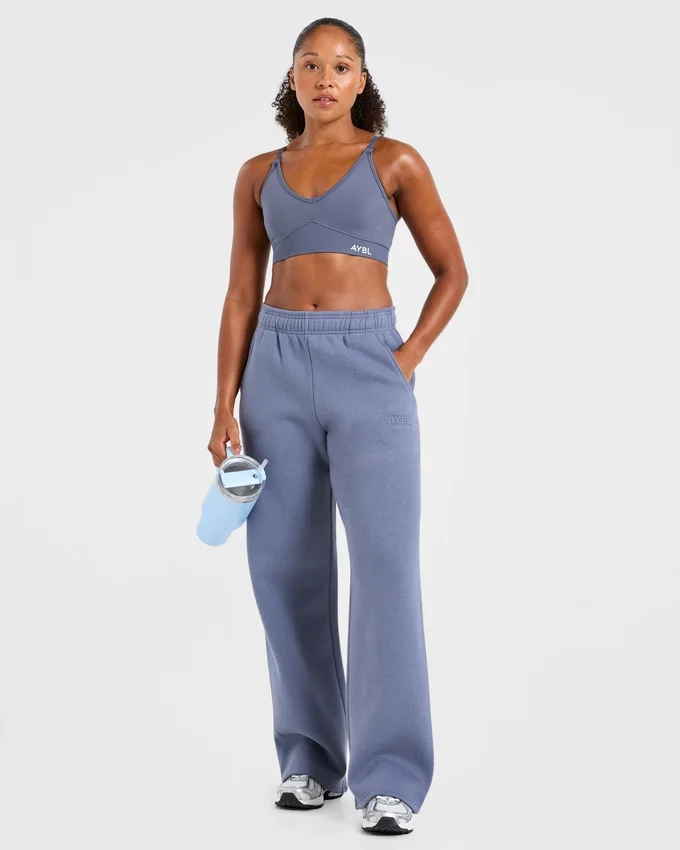Klassieke, zachte oversized Joggingbroek met rechte pijpen