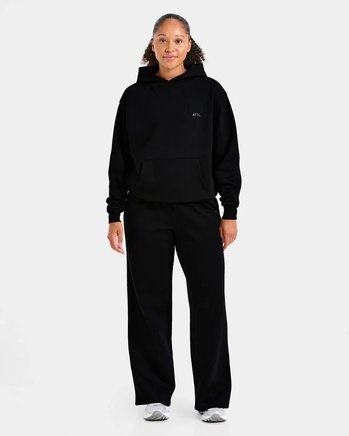 Lifestyle oversized Joggingbroek met rechte pijpen