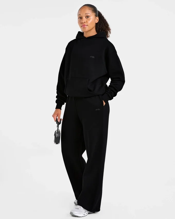 Lifestyle oversized Joggingbroek met rechte pijpen