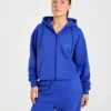 Lifestyle oversized hoodie met rits