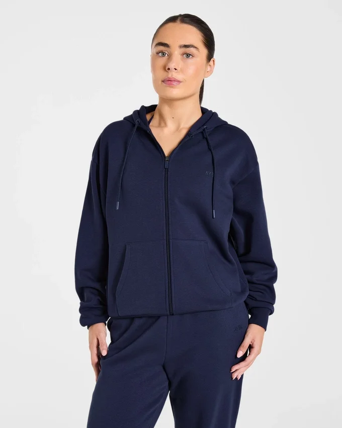 Lifestyle oversized hoodie met rits