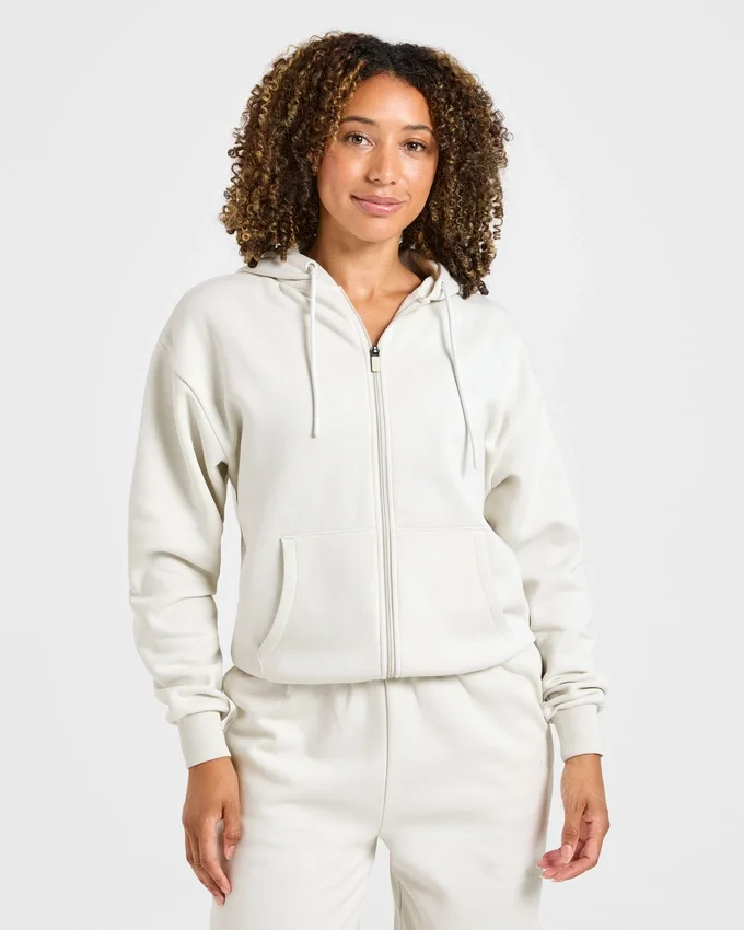 Lifestyle oversized hoodie met rits