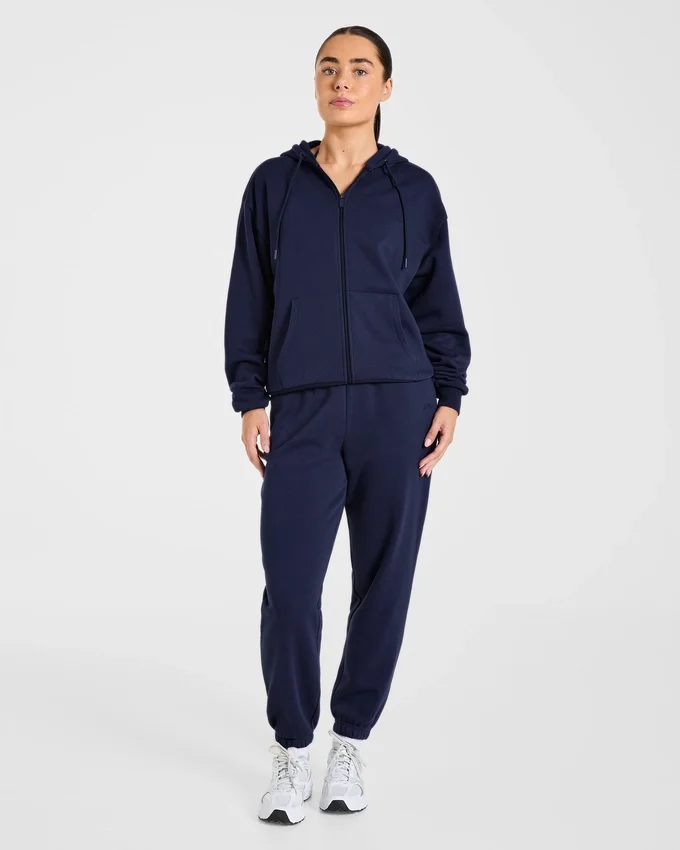 Lifestyle oversized hoodie met rits