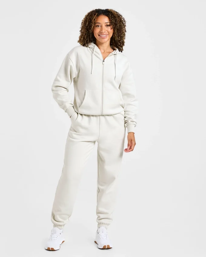 Lifestyle oversized hoodie met rits