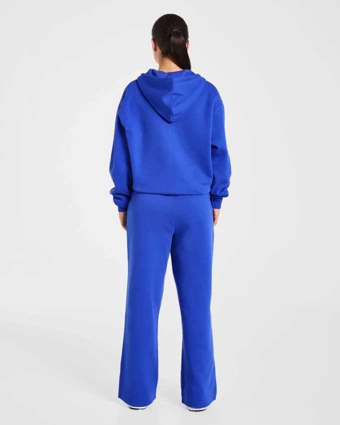 Lifestyle oversized Joggingbroek met rechte pijpen