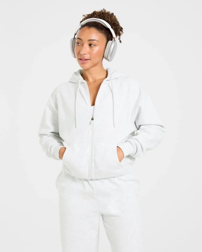 Lifestyle oversized hoodie met rits