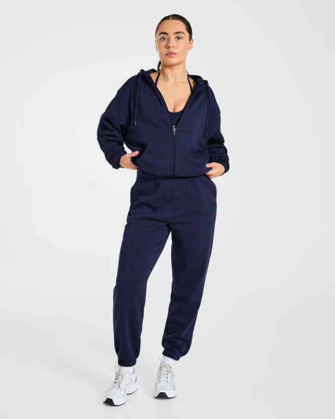 Lifestyle oversized hoodie met rits