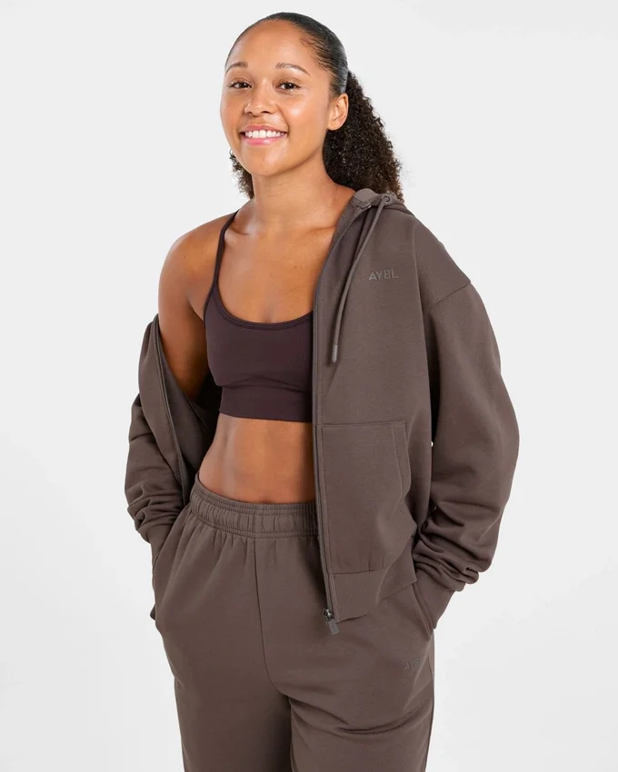 Lifestyle oversized hoodie met rits