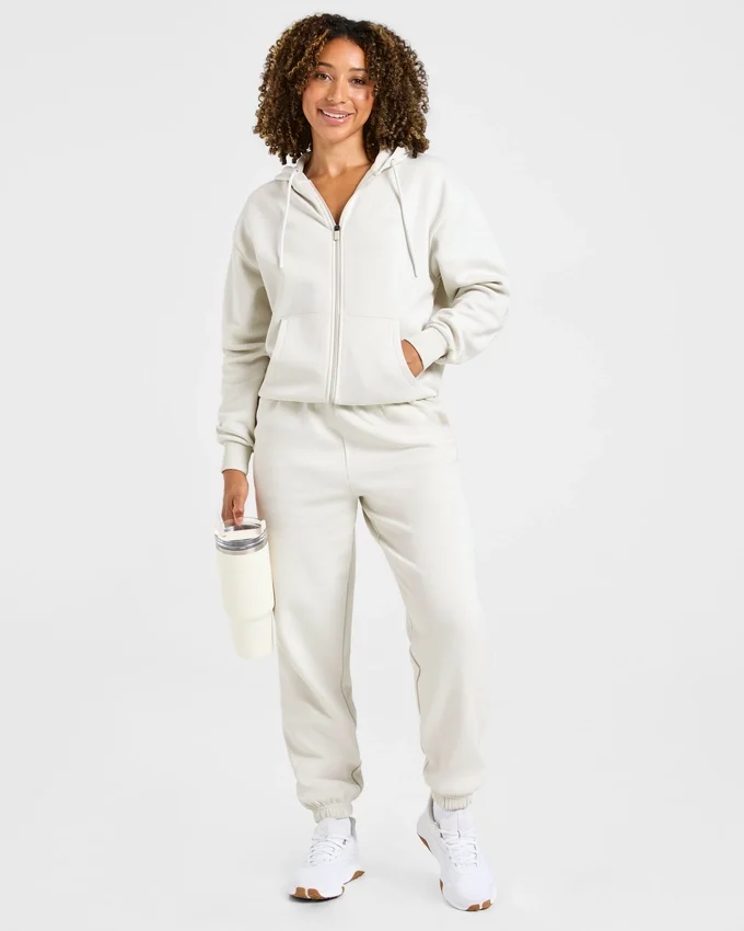 Lifestyle oversized hoodie met rits