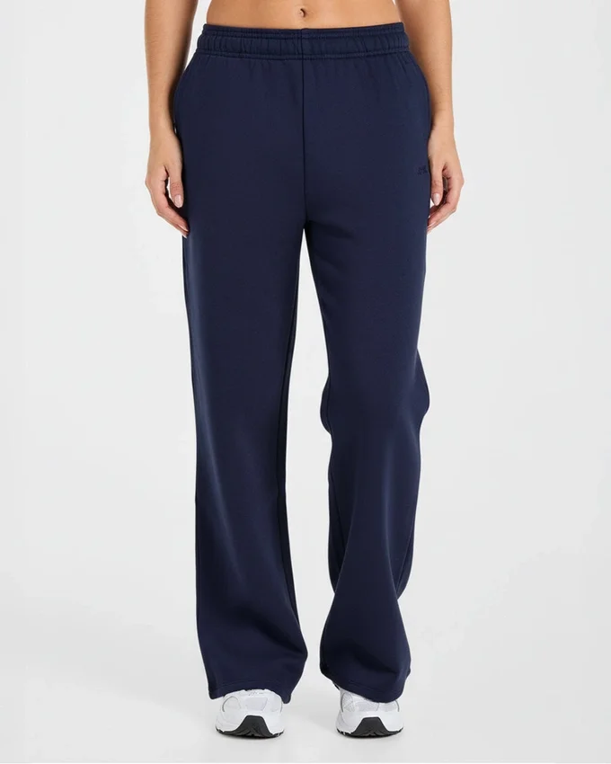 Lifestyle oversized Joggingbroek met rechte pijpen