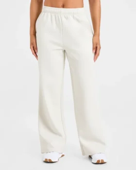 Lifestyle oversized Joggingbroek met rechte pijpen