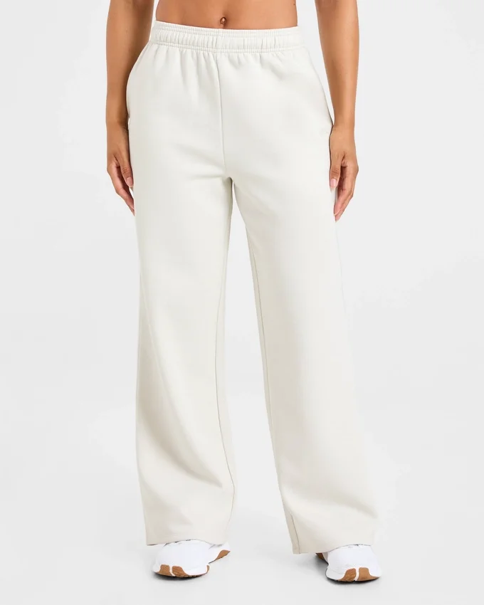 Lifestyle oversized Joggingbroek met rechte pijpen