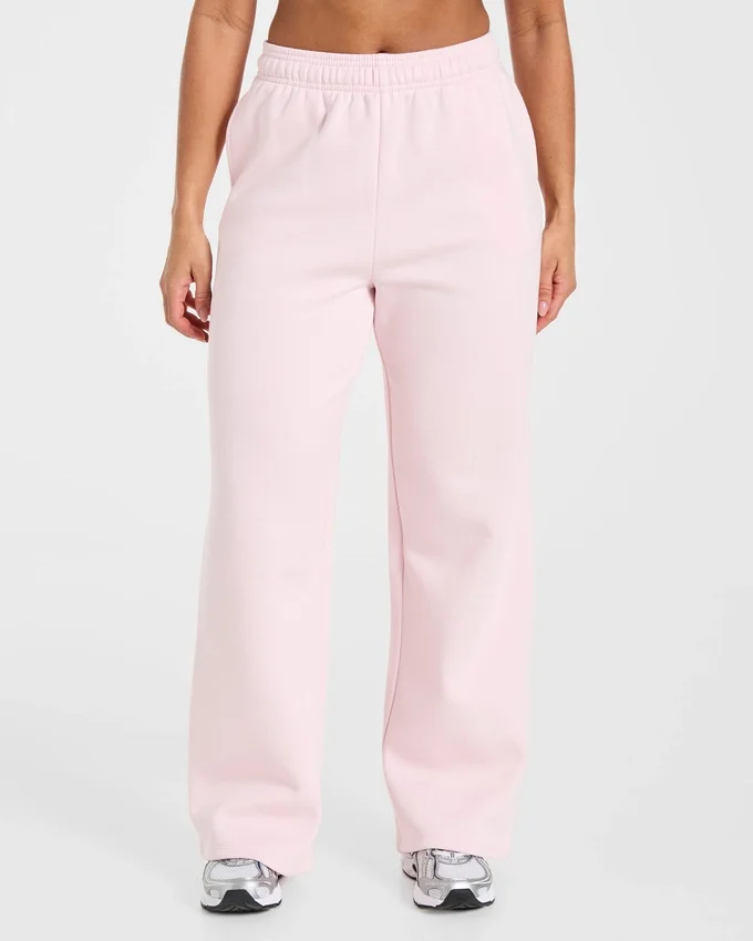 Lifestyle oversized Joggingbroek met rechte pijpen