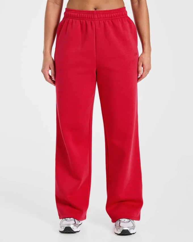 Lifestyle oversized Joggingbroek met rechte pijpen