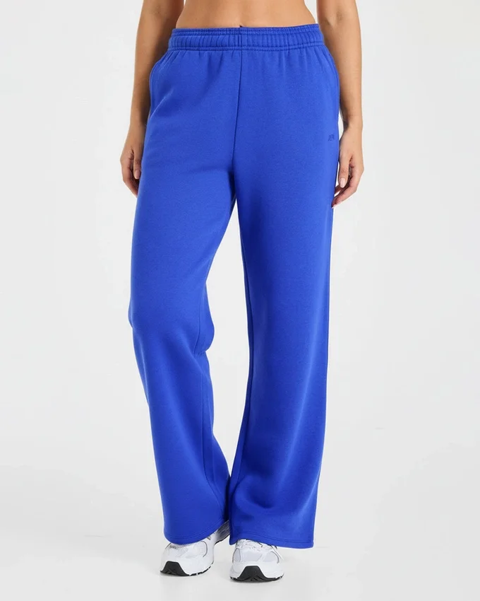 Lifestyle oversized Joggingbroek met rechte pijpen