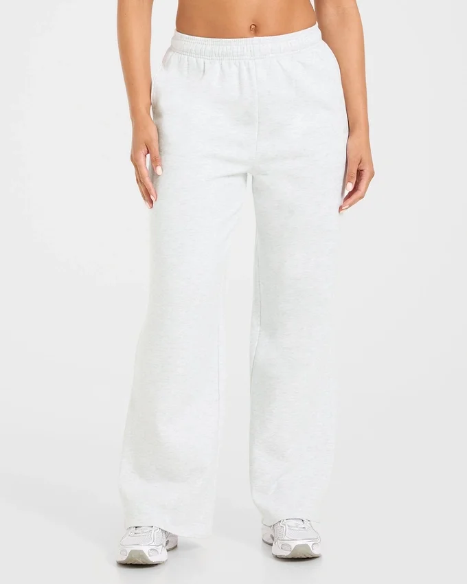 Lifestyle oversized Joggingbroek met rechte pijpen
