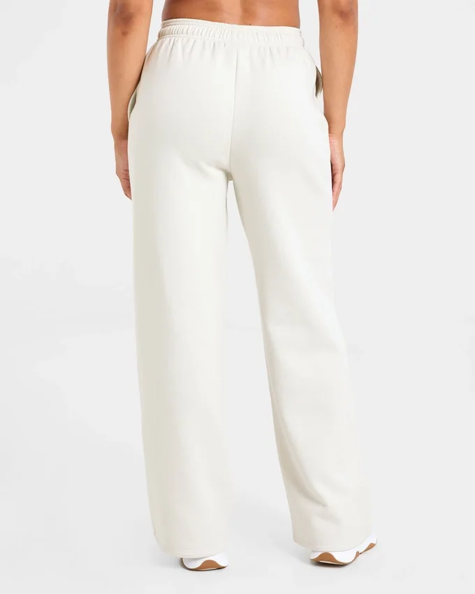 Lifestyle oversized Joggingbroek met rechte pijpen