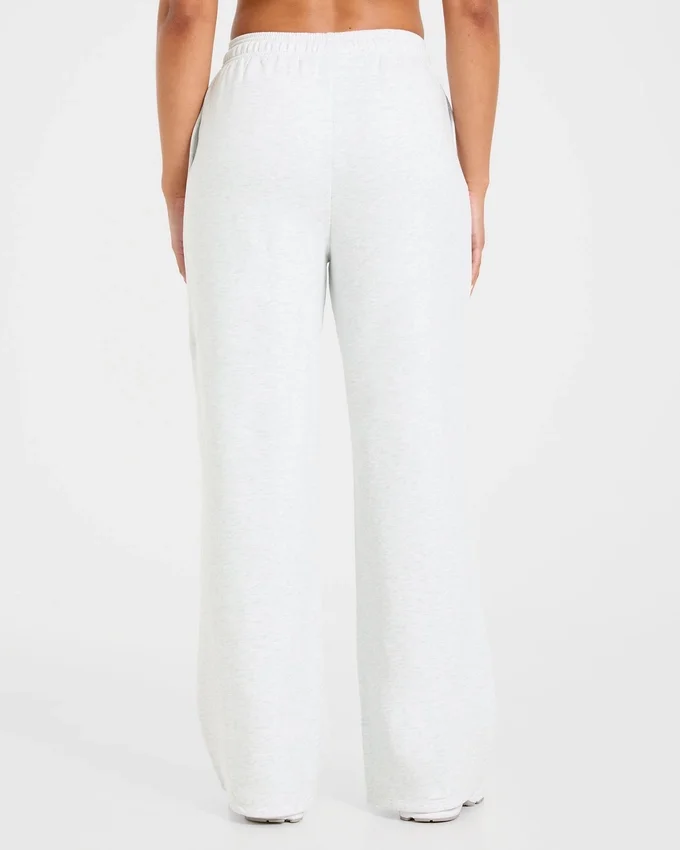 Lifestyle oversized Joggingbroek met rechte pijpen