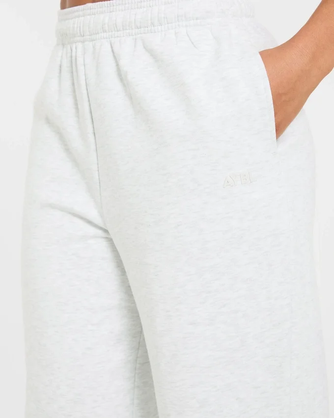 Lifestyle oversized Joggingbroek met rechte pijpen