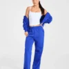 Lifestyle oversized Joggingbroek met rechte pijpen