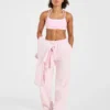 Lifestyle oversized Joggingbroek met rechte pijpen