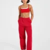 Lifestyle oversized Joggingbroek met rechte pijpen