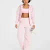 Lifestyle oversized Joggingbroek met rechte pijpen