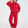 Lifestyle oversized Joggingbroek met rechte pijpen
