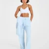 Lifestyle oversized Joggingbroek met rechte pijpen