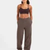 Lifestyle oversized Joggingbroek met rechte pijpen